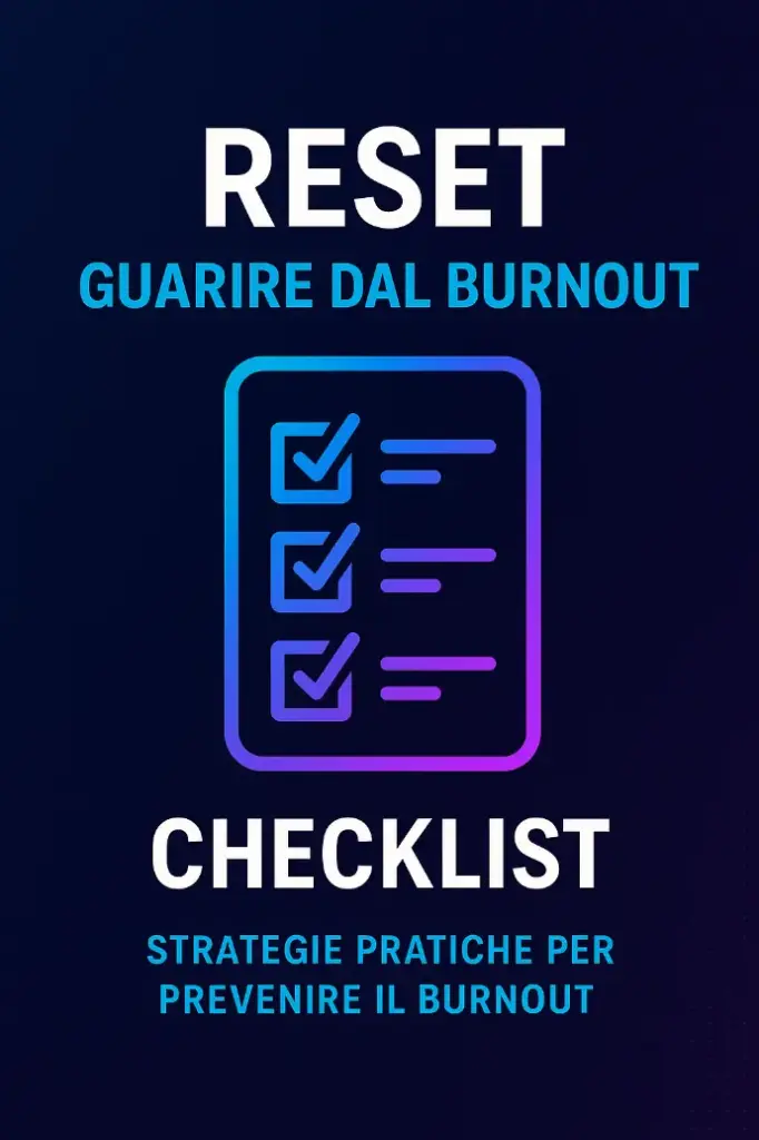 checklist burnout professionale