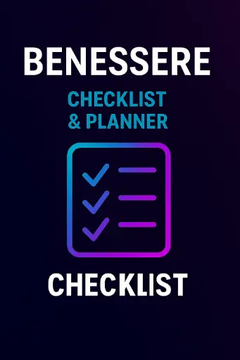 checklist + planner benessere